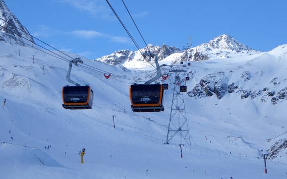 Beste skigebied in het district Innsbruck-Land – Beoordeling Stubaier Gletscher