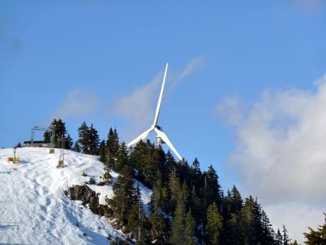 Vancouver, Coast & Mountains: milieuvriendelijkheid van de skigebieden – Milieuvriendelijkheid Grouse Mountain