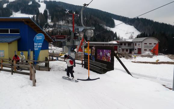 Hoogste dalstation aan de Semmering – skigebied Happylift – Semmering