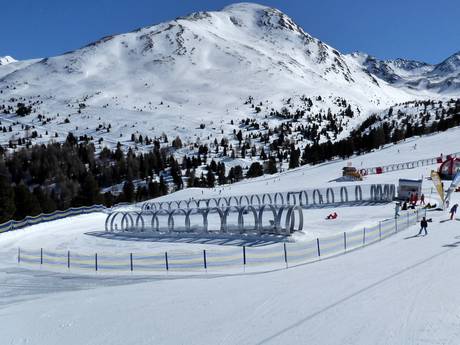 Skigebieden voor beginners in de vakantieregio Tiroler Oberland – Beginners Nauders am Reschenpass – Bergkastel