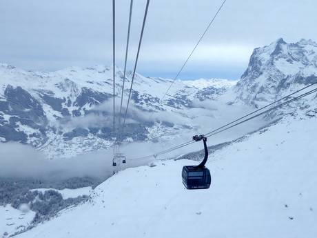 Skiliften Jungfrau Region – Liften Kleine Scheidegg/Männlichen – Grindelwald/Wengen