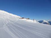 Brede en uitstekend geprepareerde pistes wachten op de skiërs in het skigebied Gargellen