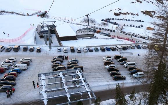 Passeiertal: bereikbaarheid van en parkeermogelijkheden bij de skigebieden – Bereikbaarheid, parkeren Pfelders (Moos in Passeier)
