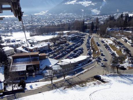 Lienzer Dolomieten: bereikbaarheid van en parkeermogelijkheden bij de skigebieden – Bereikbaarheid, parkeren Zettersfeld – Lienz
