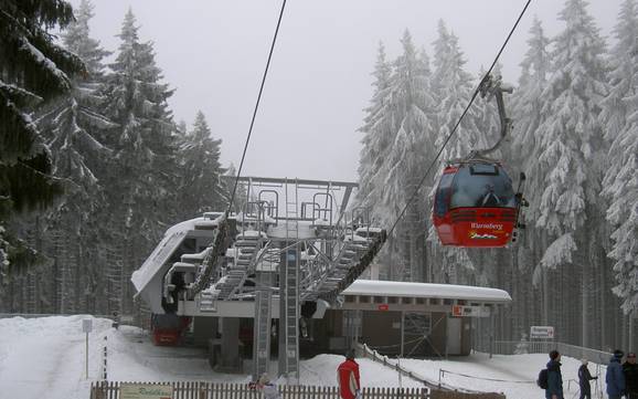 Grootste hoogteverschil in de Harz (gebergte) – skigebied Wurmberg – Braunlage