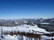 Uitzicht op het skigebied Steinplatte