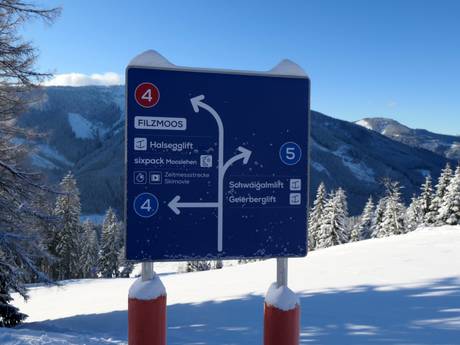 Salzburger Sportwelt: oriëntatie in skigebieden – Oriëntatie Filzmoos