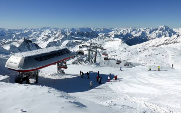 Hoogste dalstation in Karinthië – skigebied Mölltaler Gletscher (Mölltal-gletsjer)