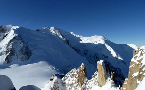 Grootste hoogteverschil in Europa – skigebied Aiguille du Midi (Chamonix)