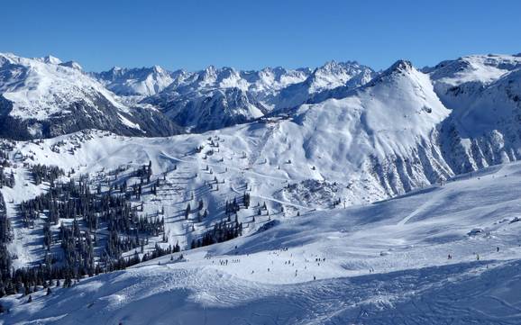 Grootste hoogteverschil in het district Bludenz – skigebied Silvretta Montafon