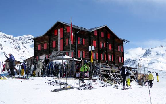 Hutten, Bergrestaurants  Monte Cervino (Matterhorn) – Bergrestaurants, hutten Zermatt/Breuil-Cervinia/Valtournenche – Matterhorn