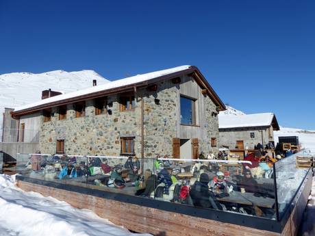 Hutten, Bergrestaurants  westelijke deel van de oostelijke Alpen – Bergrestaurants, hutten Arosa Lenzerheide