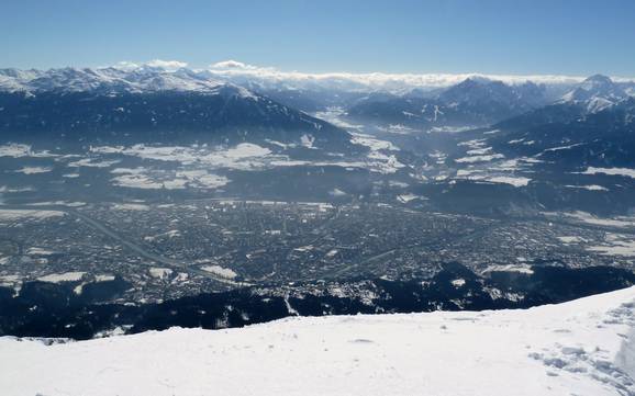 Grootste hoogteverschil in de regio Innsbruck – skigebied Nordkette – Innsbruck