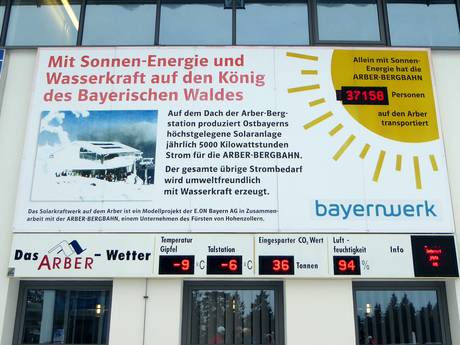Duitse Middelgebergte: milieuvriendelijkheid van de skigebieden – Milieuvriendelijkheid Arber
