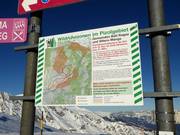 Beschermdewildgebieden in het skigebied