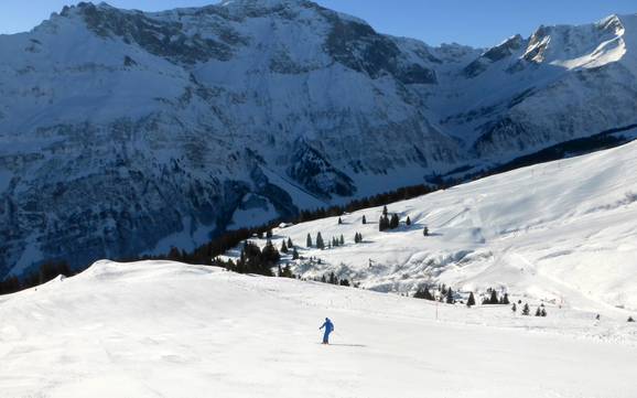 Sernftal: Grootte van de skigebieden – Grootte Elm im Sernftal