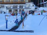 Kinderland van de skischool op de Dalstation