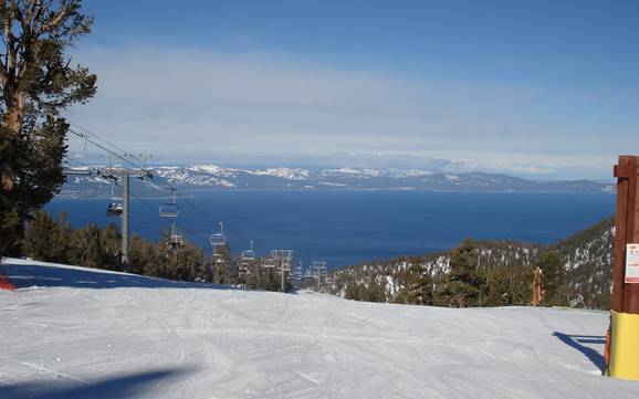 Grootste hoogteverschil aan het Lake Tahoe – skigebied Heavenly