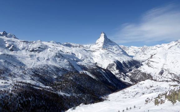 Monte Cervino (Matterhorn): Grootte van de skigebieden – Grootte Zermatt/Breuil-Cervinia/Valtournenche – Matterhorn