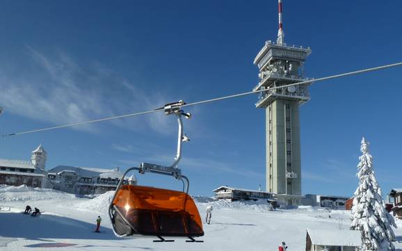 Grootste skigebied in het Ertsgebergte – skigebied Keilberg (Klínovec)