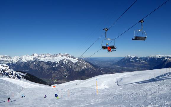 Grootste hoogteverschil in het kanton St. Gallen – skigebied Pizol – Bad Ragaz/Wangs