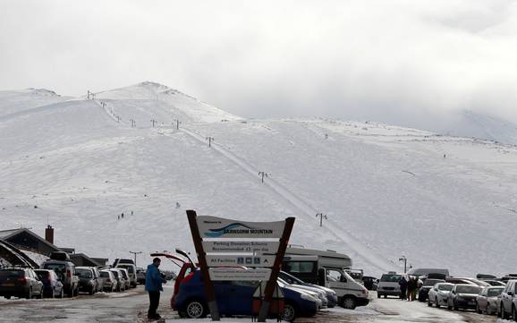 Hoogste skigebied in Schotland – skigebied Cairngorm Mountain