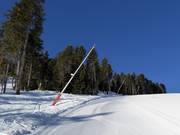Sneeuwlansen in het skigebied Schöneben-Haideralm