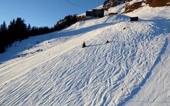 Skigebieden voor gevorderden en off-piste skiërs Lechtal – Gevorderden, off-piste skiërs Jöchelspitze – Bach