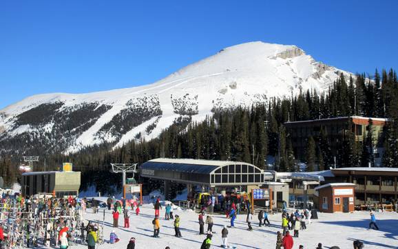 Grootste hoogteverschil in Alberta – skigebied Banff Sunshine
