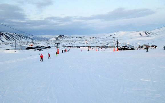 Skigebieden voor beginners in IJsland – Beginners Bláfjöll