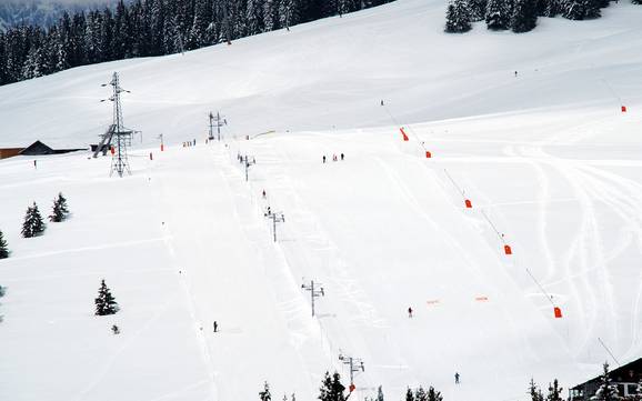 Skigebieden voor beginners in de Beaufortain – Beginners Espace Diamant – Les Saisies/Notre-Dame-de-Bellecombe/Praz sur Arly/Flumet/Crest-Voland