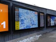 Groot informatiebord bij het dalstation van de Eisgratbahn