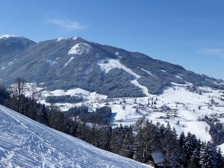het zuiden van Oostenrijk: Grootte van de skigebieden – Grootte Schladming – Planai/Hochwurzen/Hauser Kaibling/Reiteralm (4-Berge-Skischaukel)