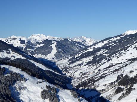 Glemmtal: Grootte van de skigebieden – Grootte Saalbach Hinterglemm Leogang Fieberbrunn (Skicircus)