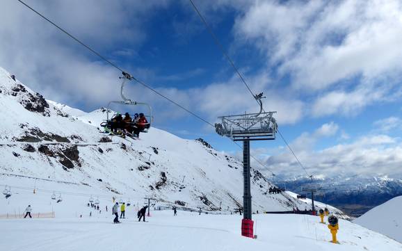 Hoogste dalstation in de Nieuw-Zeelandse Alpen – skigebied The Remarkables
