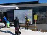 Elektronische informatie op de belangrijkste punten in het skigebied