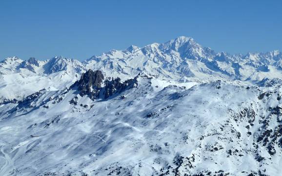 Grootste hoogteverschil in het departement Savoie – skigebied Les 3 Vallées – Val Thorens/Les Menuires/Méribel/Courchevel