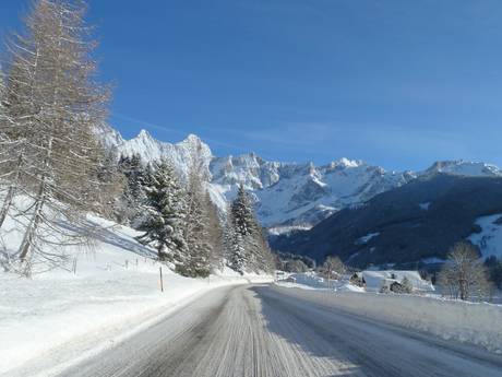 Liezen: bereikbaarheid van en parkeermogelijkheden bij de skigebieden – Bereikbaarheid, parkeren Ramsau am Dachstein – Rittisberg