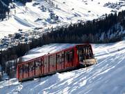 Standseilbahn Davos-Höhenweg 1. Sektion Parsennbahn - 220-persoons kabeltrein