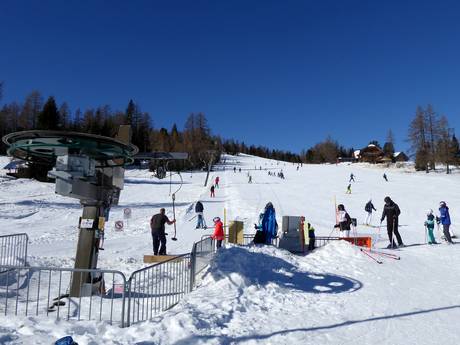 Skigebieden voor beginners in het district Feldkirchen – Beginners Hochrindl – Sirnitz
