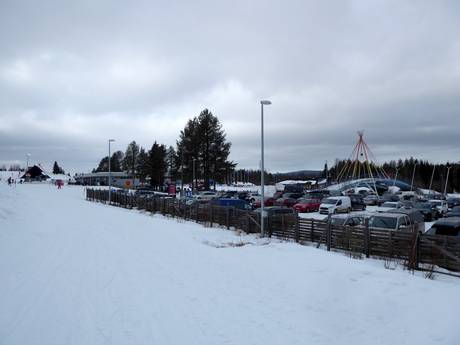 Finland: bereikbaarheid van en parkeermogelijkheden bij de skigebieden – Bereikbaarheid, parkeren Ounasvaara – Rovaniemi