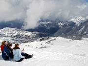 Uitzicht over het station Le Corbier