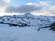 Uitzicht vanaf het Blue Cow Terminal op de Mt. Blue Cow