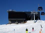 Zonnepaneleninstallatie bij het bergstation van de Stuanmandlbahn