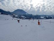 Oefenpiste bij de sleeplift