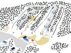 Pistekaart Sawmill Mountain Resort