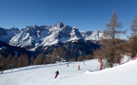 Hoogste skigebied in het Sextental – skigebied 3 Zinnen Dolomieten – Helm/Stiergarten/Rotwand/Kreuzbergpass