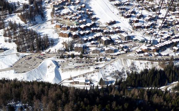 Val d'Anniviers: bereikbaarheid van en parkeermogelijkheden bij de skigebieden – Bereikbaarheid, parkeren Grimentz/Zinal
