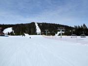 Pistes naar het dalstation van de stoeltjeslift