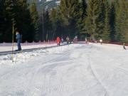 Beginnersgebied met transportband